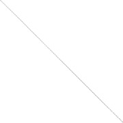 Chaîne fine pour Miyuki Delica 11/0 maille Forçat 0.8 mm - Acier inox 304 x1m