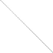 Chaîne fine pour Miyuki Delica 11/0 maille Forçat 0.8 mm - Acier inox 304 x1m