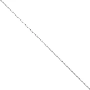 Chaîne fine pour Miyuki Delica 11/0 maille Forçat 0.8 mm - Acier inox 304 x1m