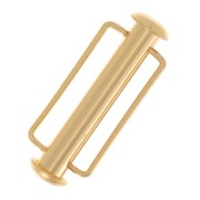 Fermoir coulissant pour tissage de perles 27 mm - Doré x1