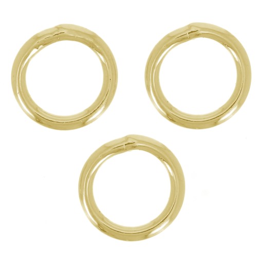 Anneaux fermés 5x0,7 mm - Doré x25