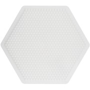 Plaque hexagonale 15x17 cm pour perles Hama Midi - Blanc x1|raw }}