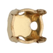 Sertis griffe dos fermé pour cabochon 4 mm SS16 - Laiton brut x20