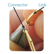 Connecteur double Quick Links 9.5x2.5 mm - Argenté x42