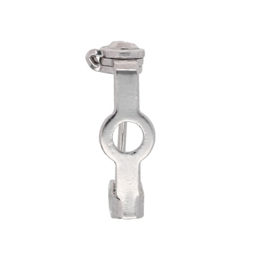 Support de broche 14 mm - Argenté x1