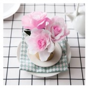 Set de 15 tiges pour fleurs en tissu 46 cm Vert