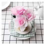 Set de 15 tiges pour fleurs en tissu 46 cm Vert