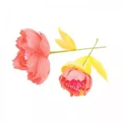 Set de 15 tiges pour fleurs en tissu 46 cm Vert