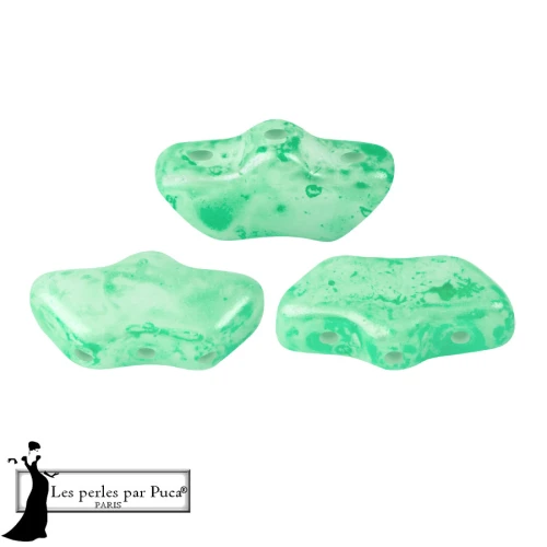 Delos® par Puca® 6x11 mm - Mishmash Green x10g