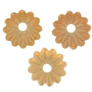 Coupelles striées 5.5 mm - Doré x20