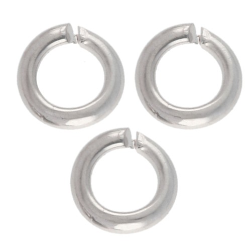 Anneaux ouverts 3x0.6 mm - Argenté x200