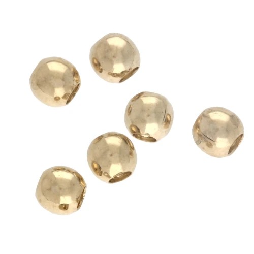 Perles rondes 3 mm - Doré x50