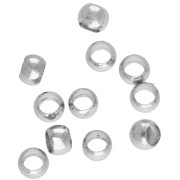 Perles à écraser 2 mm - Argenté x200|raw }}