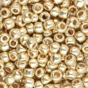 Rocaille Toho 6/0 TO6RPF559 - PermaFinish Galvanized Yellow Gold x8g