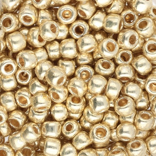 Rocaille Toho 6/0 TO6RPF559 - PermaFinish Galvanized Yellow Gold x8g