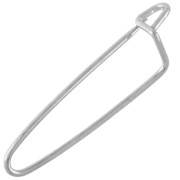 Broche épingle à nourrice à décorer 26.5 mm - Argenté x1