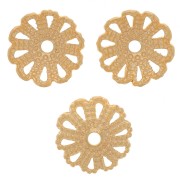 Coupelles filigranées 7 mm - Doré x20