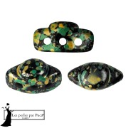 Perles en verre Volos® par Puca® 4x8 mm - Enamel Green x10g