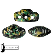 Perles en verre Volos® par Puca® 4x8 mm - Enamel Green x10g