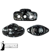 Perles en verre Volos® par Puca® 4x8 mm - Enamel Grey x10g