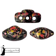 Perles en verre Volos® par Puca® 4x8 mm - Enamel Orange x10g