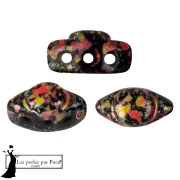 Perles en verre Volos® par Puca® 4x8 mm - Enamel Orange x10g