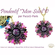 Perles en verre Volos® par Puca® 4x8 mm - Enamel Orange x10g