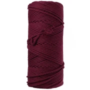 Bobine de cordon en coton pour macramé 2 mm - Grenat x100m