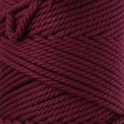 Bobine de cordon en coton pour macramé 2 mm - Grenat x100m