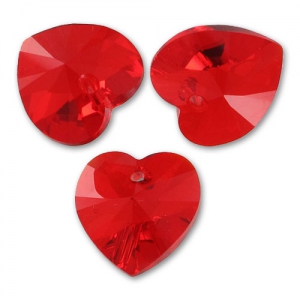Coeur Swarovski 6228 14,4x14 mm Light Siam x1