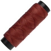 Fil plat en polyester ciré Slam Cord pour micro macramé 0.6 mm - Auburn x100m