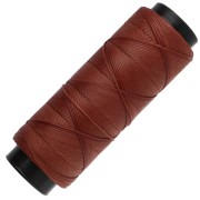 Fil plat en polyester ciré Slam Cord pour micro macramé 0.8 mm - Auburn x100m