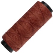 Marron - Fil plat en polyester ciré Slam Cord pour micro macramé 1 mm - Auburn x100m Fil plat en polyester ciré Slam Cord pour micro macramé 1 mm - Auburn x100m