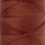 Fil plat en polyester ciré Slam Cord pour micro macramé 1 mm - Auburn x100m