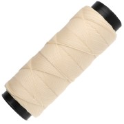 Fil plat en polyester ciré Slam Cord pour micro macramé 0.8 mm - Bisque x100m