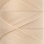 Fil plat en polyester ciré Slam Cord pour micro macramé 1 mm - Bisque x100m