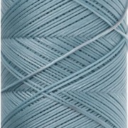 Fil plat en polyester ciré Slam Cord pour micro macramé 0.6 mm - Bleu clair x100m