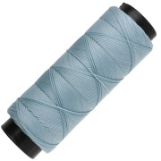 Fil plat en polyester ciré Slam Cord pour micro macramé 0.8 mm - Bleu clair x100m