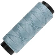 Fil plat en polyester ciré Slam Cord pour micro macramé 0.8 mm - Bleu clair x100m