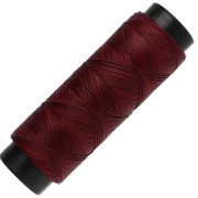 Fil plat en polyester ciré Slam Cord pour micro macramé 0.6 mm - Grenat x100m