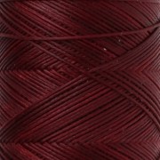Fil plat en polyester ciré Slam Cord pour micro macramé 0.6 mm - Grenat x100m