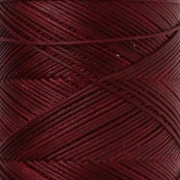 Fil plat en polyester ciré Slam Cord pour micro macramé 0.6 mm - Grenat x100m