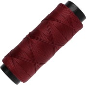 Fil plat en polyester ciré Slam Cord pour micro macramé 0.8 mm - Grenat x100m
