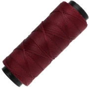 Fil plat en polyester ciré Slam Cord pour micro macramé 1 mm - Grenat x100m
