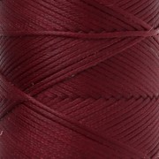 Fil plat en polyester ciré Slam Cord pour micro macramé 1 mm - Grenat x100m