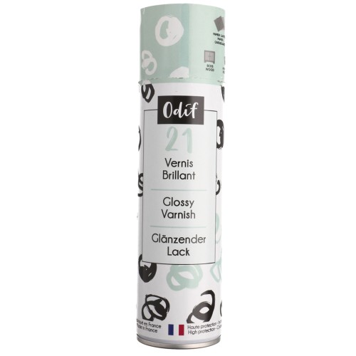 Vernis universel de protection en spray Odif n°21 tous supports Brillant x250ml