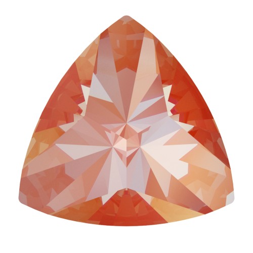 Cabochon triangle Swarovski 4799 9 mm Crystal Orange Glow Delite x 1