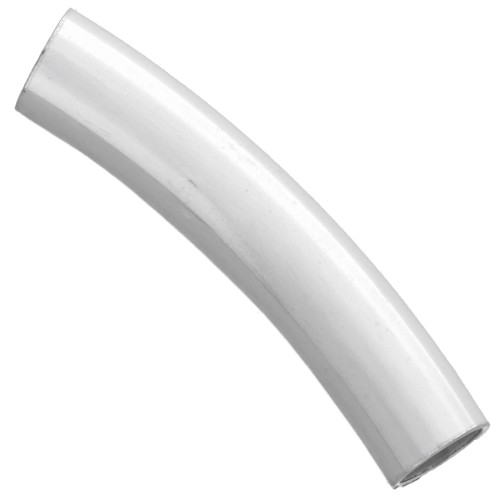 Perle tube incurvé 30.5x6 mm - Argent 925 x1