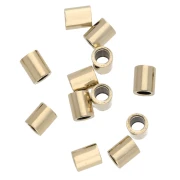 Tubes à écraser 1.6x2 mm - Gold filled (or laminé) x100