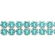 Caribbean Green - Swarovski Crystal Mesh 40001 2 rangs 5.3 mm Reinvented Caribbean Green Doré x5cm Swarovski Crystal Mesh 40001 2 rangs 5.3 mm Reinvented Caribbean Green Doré x5cm